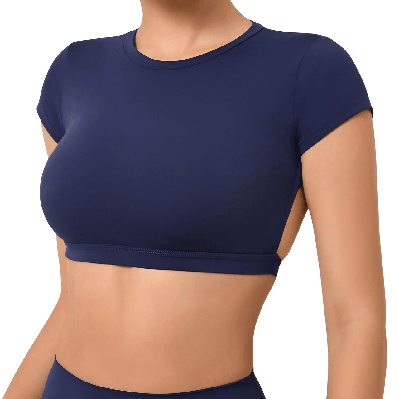 Sports Shirts Breathable Workout Sportswear Fitness Backless Gym Crop Tops For Women -, Crop Top , Drestiny , Australia, Black, Blue, Brown, Canada, Coffee, Crop Tops, Dark Blue, Deep Pink, FR, Gender_Women, Grey, Hot Pink, L, M, Navy, New Zealand, Peach, Pink, Purple, Red, S, Short Sleeves, Sky Blue, United Kingdom, United States, White , Drestiny , www.shopdrestiny.com