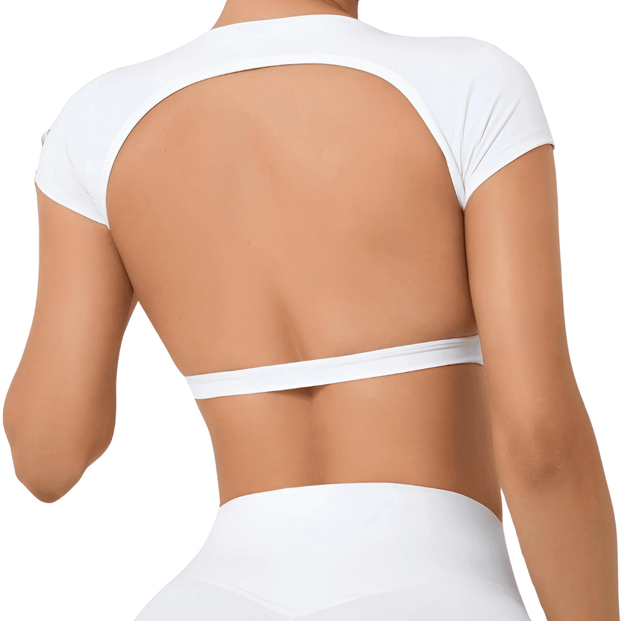 Sports Shirts Breathable Workout Sportswear Fitness Backless Gym Crop Tops For Women -, Crop Top , Drestiny , Australia, Black, Blue, Brown, Canada, Coffee, Crop Tops, Dark Blue, Deep Pink, FR, Gender_Women, Grey, Hot Pink, L, M, Navy, New Zealand, Peach, Pink, Purple, Red, S, Short Sleeves, Sky Blue, United Kingdom, United States, White , Drestiny , www.shopdrestiny.com