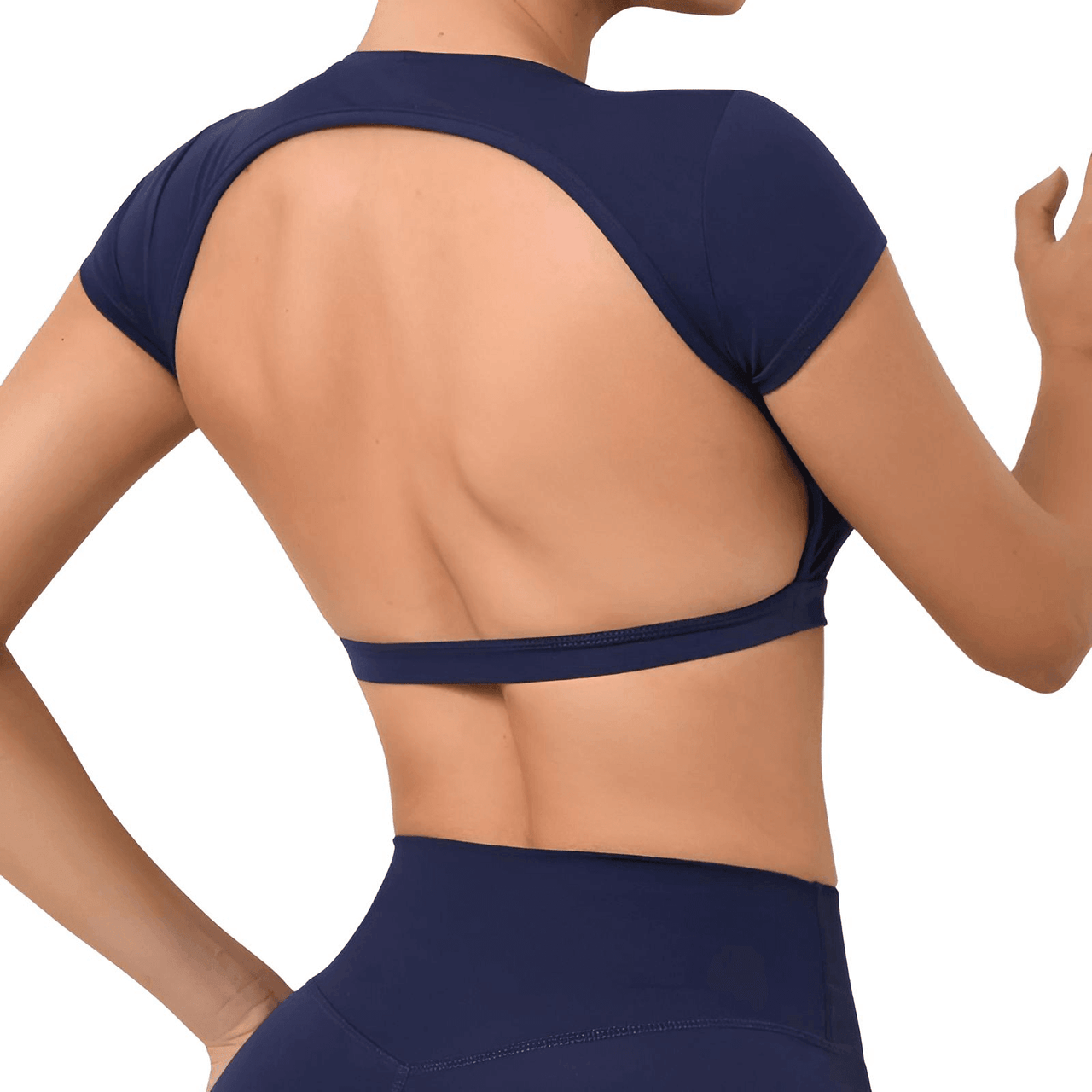 Sports Shirts Breathable Workout Sportswear Fitness Backless Gym Crop Tops For Women -, Crop Top , Drestiny , Australia, Black, Blue, Brown, Canada, Coffee, Crop Tops, Dark Blue, Deep Pink, FR, Gender_Women, Grey, Hot Pink, L, M, Navy, New Zealand, Peach, Pink, Purple, Red, S, Short Sleeves, Sky Blue, United Kingdom, United States, White , Drestiny , www.shopdrestiny.com