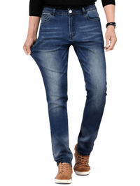 Thumbnail for Men's Straight Classic Cotton Fabric Mid Denim Jeans -, Pants , Drestiny , 28, 29, 30, 31, 32, 33, 34, 35, 36, 38, 40, 42, Australia, Blue, Casual Pants, Dark Blue, FR, Jeans, New Zealand, United Kingdom, United States , Drestiny , www.shopdrestiny.com