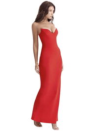 Thumbnail for Strapless Sexy Maxi Dresses For Women -, Dress , Drestiny , Ankle Length Dresses, Australia, Black, Canada, FR, L, M, Maxi Dresses, New Zealand, Red, S, Sleeveless, Strapless, United Kingdom, United States, White , Drestiny , www.shopdrestiny.com