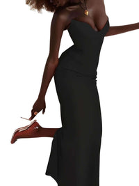 Thumbnail for Strapless Sexy Maxi Dresses For Women -, Dress , Drestiny , Ankle Length Dresses, Australia, Black, Canada, FR, L, M, Maxi Dresses, New Zealand, Red, S, Sleeveless, Strapless, United Kingdom, United States, White , Drestiny , www.shopdrestiny.com