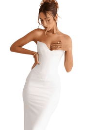 Thumbnail for Strapless Sexy Maxi Dresses For Women -, Dress , Drestiny , Ankle Length Dresses, Australia, Black, Canada, FR, L, M, Maxi Dresses, New Zealand, Red, S, Sleeveless, Strapless, United Kingdom, United States, White , Drestiny , www.shopdrestiny.com