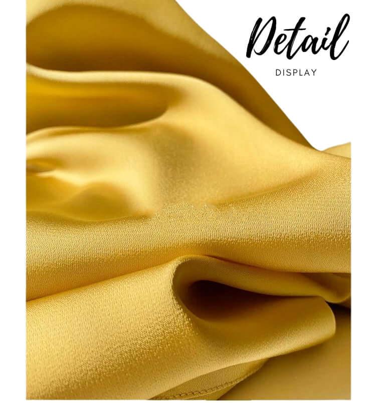 Stylish Elegant Turn Down Collar Long Sleeve Satin Shirt -, Blouse , Drestiny , Australia, Blouses, Dress Shirts, L, Long Sleeves, M, Mustard Yellow, New Zealand, S, United Kingdom, United States, White, XL, XXL , Drestiny , www.shopdrestiny.com