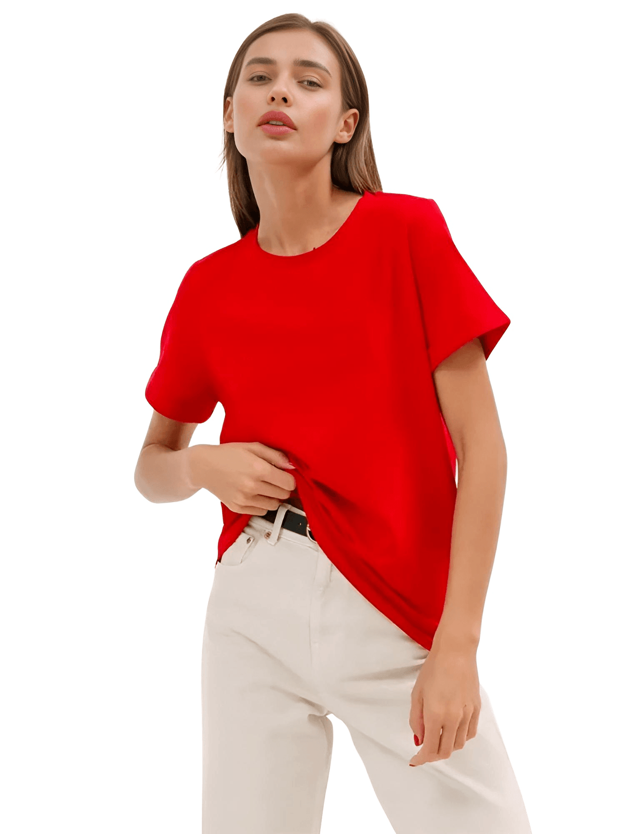 Summer 100% Cotton Women's T-Shirt 230g/㎡ -, T-Shirts , Drestiny , Apricot, Australia, Black, Canada, Casual Shirts, Dark Blue, FR, Gender_Women, Green, Khaki, L, Light Purple, Light Yellow, M, Navy, New Zealand, Red, Short Sleeves, T-Shirts, United Kingdom, United States, White, XL, XXL, XXXL , Drestiny , www.shopdrestiny.com