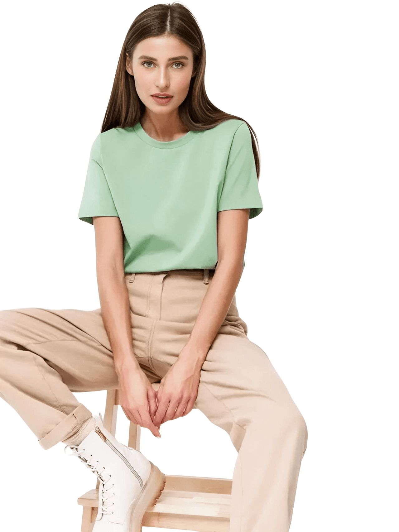 Summer 100% Cotton Women's T-Shirt 230g/㎡ -, T-Shirts , Drestiny , Apricot, Australia, Black, Canada, Casual Shirts, Dark Blue, FR, Gender_Women, Green, Khaki, L, Light Purple, Light Yellow, M, Navy, New Zealand, Red, Short Sleeves, T-Shirts, United Kingdom, United States, White, XL, XXL, XXXL , Drestiny , www.shopdrestiny.com