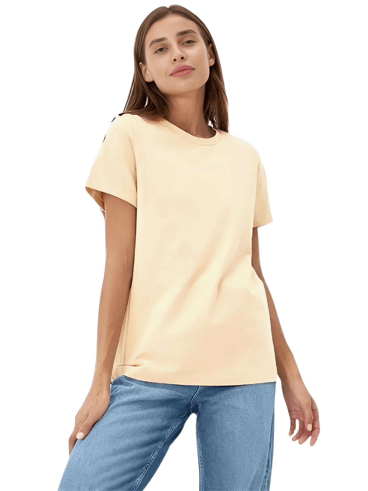 Summer 100% Cotton Women's T-Shirt 230g/㎡ -, T-Shirts , Drestiny , Apricot, Australia, Black, Canada, Casual Shirts, Dark Blue, FR, Gender_Women, Green, Khaki, L, Light Purple, Light Yellow, M, Navy, New Zealand, Red, Short Sleeves, T-Shirts, United Kingdom, United States, White, XL, XXL, XXXL , Drestiny , www.shopdrestiny.com