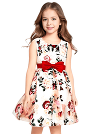 Thumbnail for Summer Collection of Kids Flower Dresses for Girls - 16 Styles 2T-10T -, Dresses , Drestiny , 10T, 2T, 3T, 4T, 5T, 6T, 7T, 8T, 9T, Australia, Beige, Black, Blue, Canada, Dark Pink, Deep Pink, Dresses, Girls, Green, Navy, New Zealand, Peach, Pink, Purple, Red, Short Sleeves, Sleeveless, TD, United Kingdom, United States, White, Wine Red, Yellow , Drestiny , www.shopdrestiny.com