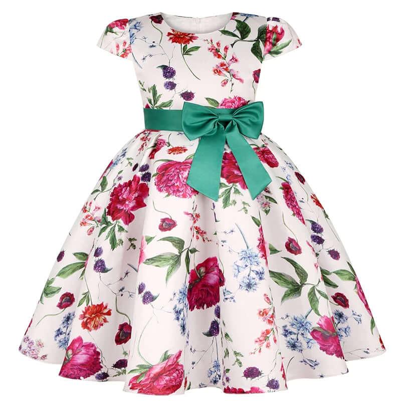 Summer Collection of Kids Flower Dresses for Girls - 16 Styles 2T-10T -, Dresses , Drestiny , 10T, 2T, 3T, 4T, 5T, 6T, 7T, 8T, 9T, Australia, Beige, Black, Blue, Canada, Dark Pink, Deep Pink, Dresses, Girls, Green, Navy, New Zealand, Peach, Pink, Purple, Red, Short Sleeves, Sleeveless, TD, United Kingdom, United States, White, Wine Red, Yellow , Drestiny , www.shopdrestiny.com