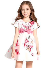 Thumbnail for Summer Collection of Kids Flower Dresses for Girls - 16 Styles 2T-10T -, Dresses , Drestiny , 10T, 2T, 3T, 4T, 5T, 6T, 7T, 8T, 9T, Australia, Beige, Black, Blue, Canada, Dark Pink, Deep Pink, Dresses, Girls, Green, Navy, New Zealand, Peach, Pink, Purple, Red, Short Sleeves, Sleeveless, TD, United Kingdom, United States, White, Wine Red, Yellow , Drestiny , www.shopdrestiny.com