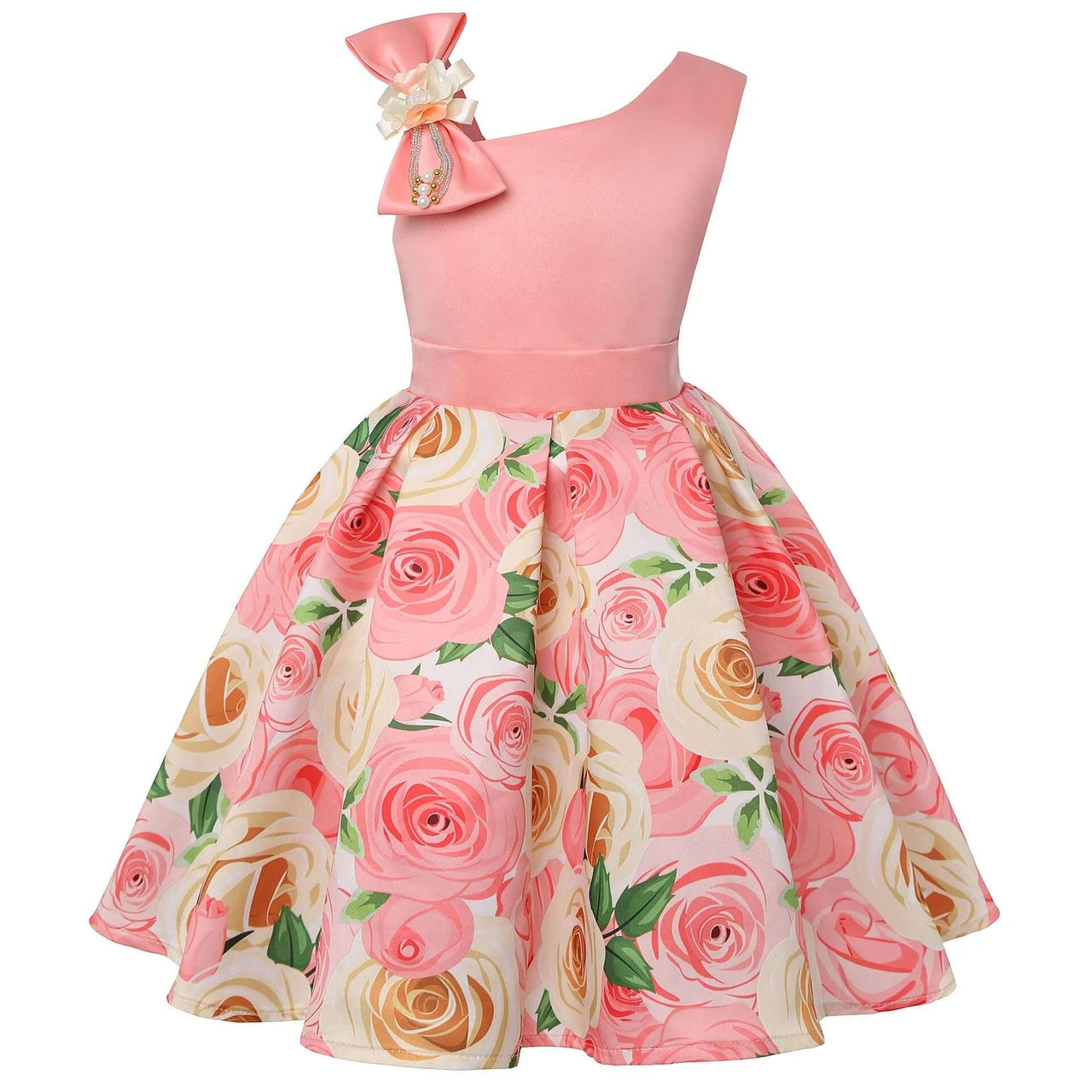 Summer Collection of Kids Flower Dresses for Girls - 16 Styles 2T-10T -, Dresses , Drestiny , 10T, 2T, 3T, 4T, 5T, 6T, 7T, 8T, 9T, Australia, Beige, Black, Blue, Canada, Dark Pink, Deep Pink, Dresses, Girls, Green, Navy, New Zealand, Peach, Pink, Purple, Red, Short Sleeves, Sleeveless, TD, United Kingdom, United States, White, Wine Red, Yellow , Drestiny , www.shopdrestiny.com