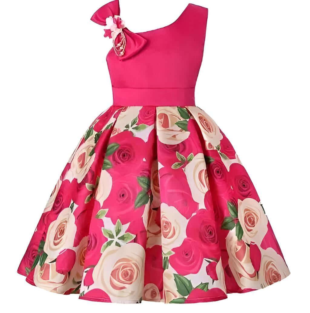 Summer Collection of Kids Flower Dresses for Girls - 16 Styles 2T-10T -, Dresses , Drestiny , 10T, 2T, 3T, 4T, 5T, 6T, 7T, 8T, 9T, Australia, Beige, Black, Blue, Canada, Dark Pink, Deep Pink, Dresses, Girls, Green, Navy, New Zealand, Peach, Pink, Purple, Red, Short Sleeves, Sleeveless, TD, United Kingdom, United States, White, Wine Red, Yellow , Drestiny , www.shopdrestiny.com