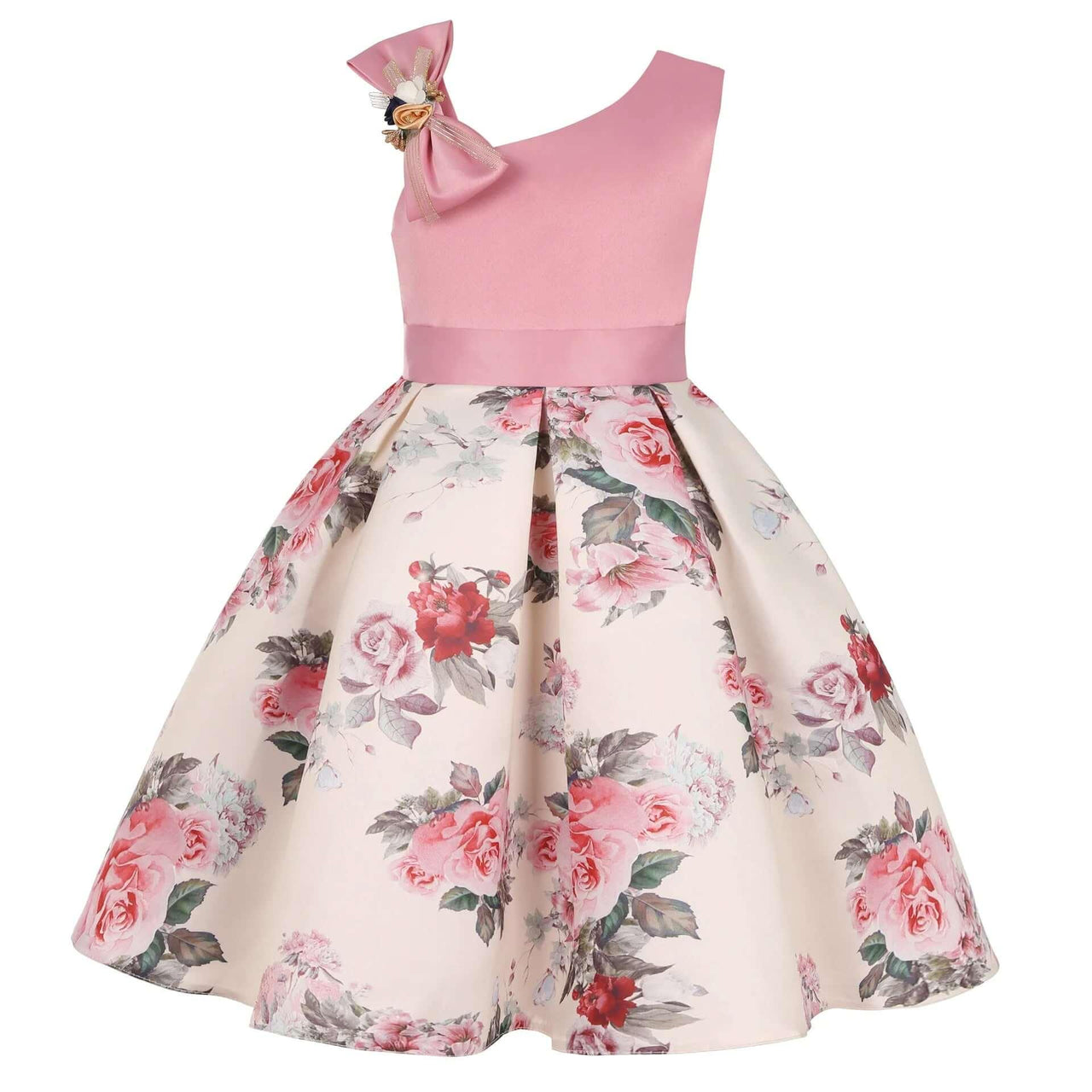 Summer Collection of Kids Flower Dresses for Girls - 16 Styles 2T-10T -, Dresses , Drestiny , 10T, 2T, 3T, 4T, 5T, 6T, 7T, 8T, 9T, Australia, Beige, Black, Blue, Canada, Dark Pink, Deep Pink, Dresses, Girls, Green, Navy, New Zealand, Peach, Pink, Purple, Red, Short Sleeves, Sleeveless, TD, United Kingdom, United States, White, Wine Red, Yellow , Drestiny , www.shopdrestiny.com