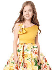 Thumbnail for Summer Collection of Kids Flower Dresses for Girls - 16 Styles 2T-10T -, Dresses , Drestiny , 10T, 2T, 3T, 4T, 5T, 6T, 7T, 8T, 9T, Australia, Beige, Black, Blue, Canada, Dark Pink, Deep Pink, Dresses, Girls, Green, Navy, New Zealand, Peach, Pink, Purple, Red, Short Sleeves, Sleeveless, TD, United Kingdom, United States, White, Wine Red, Yellow , Drestiny , www.shopdrestiny.com