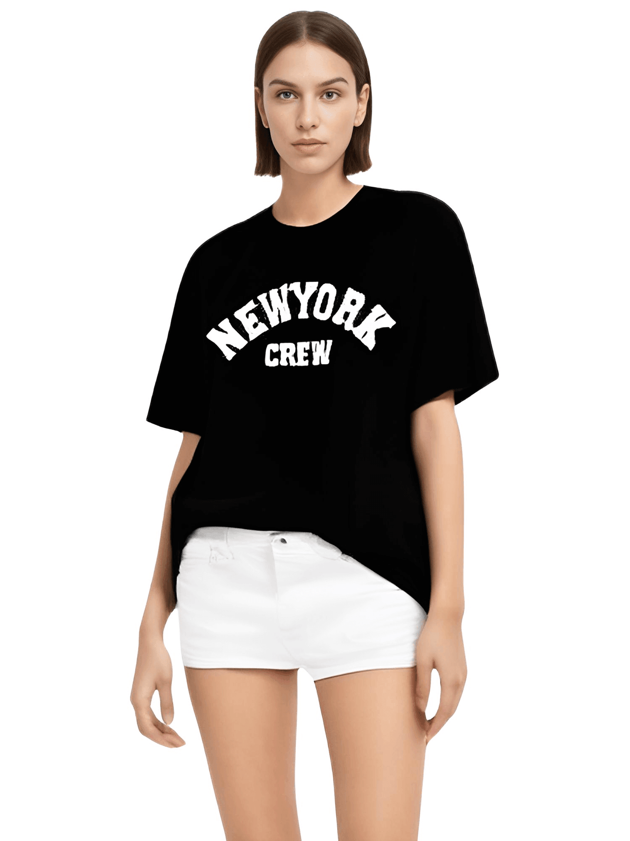 Summer NY Crew Cotton T-Shirts For Women -, T-Shirts , Drestiny , Australia, Beige, Black, Blue, Canada, Casual Shirts, Dark Blue, Dark Green, Dark Grey, Deep Pink, Gender_Women, Green, Grey, Khaki, L, New Zealand, Pink, Red, Short Sleeves, T-Shirts, United Kingdom, United States, White, XL, XXL, XXXL , Drestiny , www.shopdrestiny.com