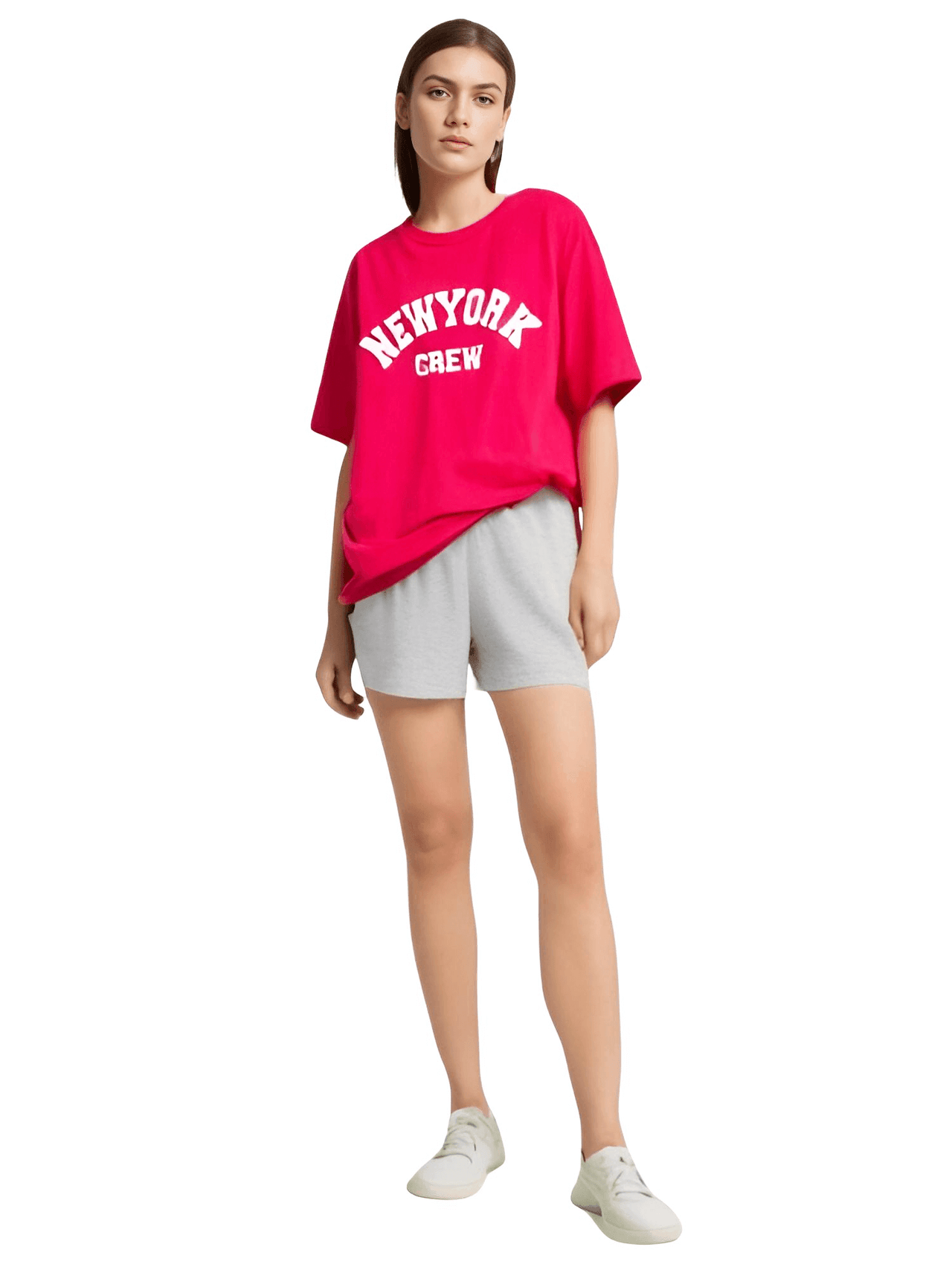 Summer NY Crew Cotton T-Shirts For Women -, T-Shirts , Drestiny , Australia, Beige, Black, Blue, Canada, Casual Shirts, Dark Blue, Dark Green, Dark Grey, Deep Pink, Gender_Women, Green, Grey, Khaki, L, New Zealand, Pink, Red, Short Sleeves, T-Shirts, United Kingdom, United States, White, XL, XXL, XXXL , Drestiny , www.shopdrestiny.com