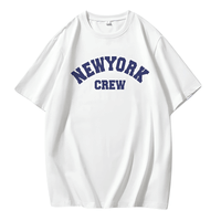 Thumbnail for Summer NY Crew Cotton T-Shirts For Women -, T-Shirts , Drestiny , Australia, Beige, Black, Blue, Canada, Casual Shirts, Dark Blue, Dark Green, Dark Grey, Deep Pink, Gender_Women, Green, Grey, Khaki, L, New Zealand, Pink, Red, Short Sleeves, T-Shirts, United Kingdom, United States, White, XL, XXL, XXXL , Drestiny , www.shopdrestiny.com