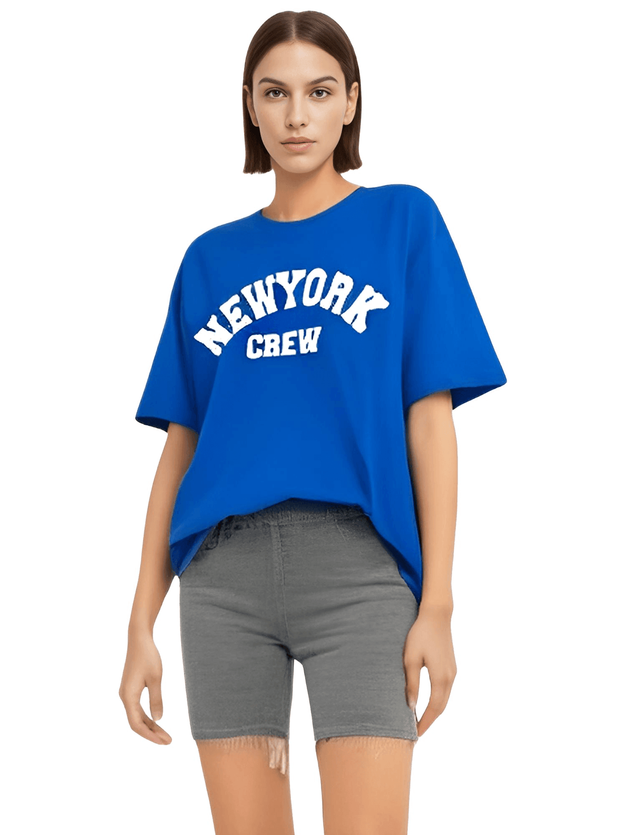 Summer NY Crew Cotton T-Shirts For Women -, T-Shirts , Drestiny , Australia, Beige, Black, Blue, Canada, Casual Shirts, Dark Blue, Dark Green, Dark Grey, Deep Pink, Gender_Women, Green, Grey, Khaki, L, New Zealand, Pink, Red, Short Sleeves, T-Shirts, United Kingdom, United States, White, XL, XXL, XXXL , Drestiny , www.shopdrestiny.com