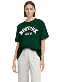 Thumbnail for Summer NY Crew Cotton T-Shirts For Women -, T-Shirts , Drestiny , Australia, Beige, Black, Blue, Canada, Casual Shirts, Dark Blue, Dark Green, Dark Grey, Deep Pink, Gender_Women, Green, Grey, Khaki, L, New Zealand, Pink, Red, Short Sleeves, T-Shirts, United Kingdom, United States, White, XL, XXL, XXXL , Drestiny , www.shopdrestiny.com