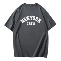 Thumbnail for Summer NY Crew Cotton T-Shirts For Women -, T-Shirts , Drestiny , Australia, Beige, Black, Blue, Canada, Casual Shirts, Dark Blue, Dark Green, Dark Grey, Deep Pink, Gender_Women, Green, Grey, Khaki, L, New Zealand, Pink, Red, Short Sleeves, T-Shirts, United Kingdom, United States, White, XL, XXL, XXXL , Drestiny , www.shopdrestiny.com