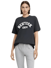 Thumbnail for Summer NY Crew Cotton T-Shirts For Women -, T-Shirts , Drestiny , Australia, Beige, Black, Blue, Canada, Casual Shirts, Dark Blue, Dark Green, Dark Grey, Deep Pink, Gender_Women, Green, Grey, Khaki, L, New Zealand, Pink, Red, Short Sleeves, T-Shirts, United Kingdom, United States, White, XL, XXL, XXXL , Drestiny , www.shopdrestiny.com