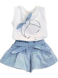 Thumbnail for Summer Baby Girls Clothes Toddler Clothing Sleeveless Shirt + Shorts 2PCS Set -, , Drestiny , , Drestiny , www.shopdrestiny.com