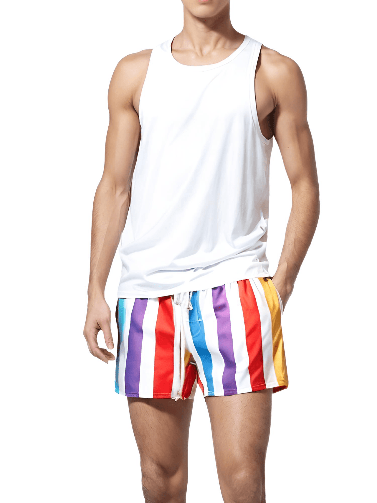 Summer Trend Men's Shorts -, Shorts , Drestiny , Australia, Black, Blue, L, M, New Zealand, Red, S, Shorts, United Kingdom, United States, White, XL, XXL, XXXL , Drestiny , Rainbow, Green, Pink, Light Blue, www.shopdrestiny.com