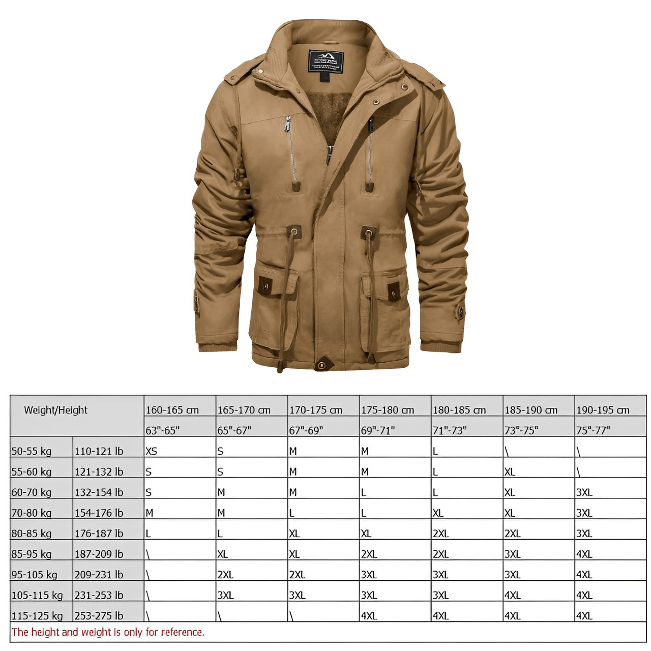 Thick Men's Fleece Lined Coats -, Coats , Drestiny , 4XL, Army Green, Australia, Black, Brown, Coats, Dark Blue, Dark Grey, L, M, United Kingdom, United States, XL, XXL, XXXL , Drestiny , www.shopdrestiny.com