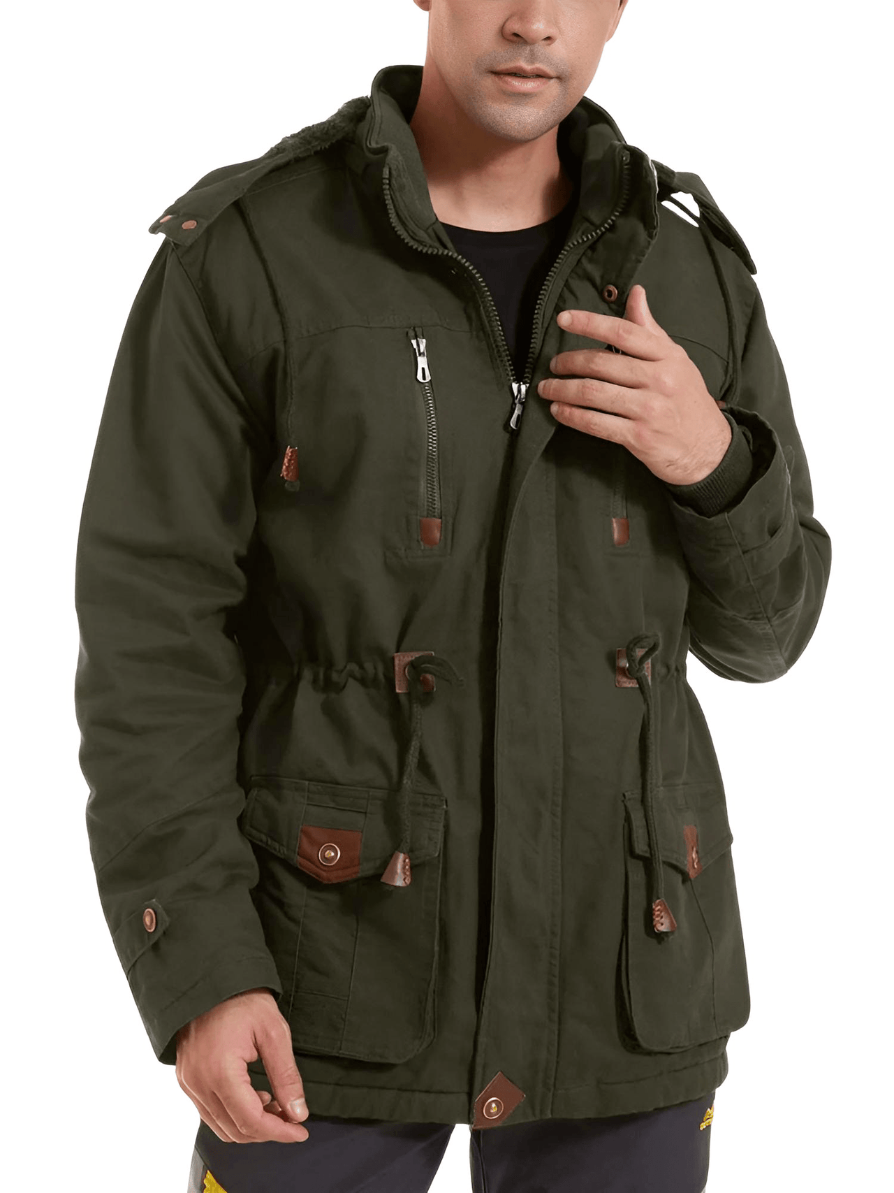 Thick Men's Fleece Lined Coats -, Coats , Drestiny , 4XL, Army Green, Australia, Black, Brown, Coats, Dark Blue, Dark Grey, L, M, United Kingdom, United States, XL, XXL, XXXL , Drestiny , www.shopdrestiny.com