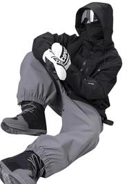 Thumbnail for 3L Water & Windproof Trendy Oversized Ski Pants For Men -, Snow Pants , Drestiny , Australia, Black, Canada, FR, Grey, L, M, New Zealand, S, Snow Pants, United Kingdom, United States, XL, XS , Drestiny , www.shopdrestiny.com