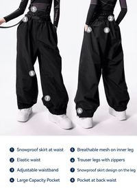 Thumbnail for 3L Water & Windproof Trendy Oversized Ski Pants For Men -, Snow Pants , Drestiny , Australia, Black, Canada, FR, Grey, L, M, New Zealand, S, Snow Pants, United Kingdom, United States, XL, XS , Drestiny , www.shopdrestiny.com