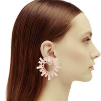 Thumbnail for Trendy Flower & Heart Earrings for Women -, Earrings , Drestiny , Australia, Canada, Deep Pink, Earrings, Gender_Women, Hot Pink, Light Pink, New Zealand, Pink, Red, United Kingdom, United States, White , Drestiny , www.shopdrestiny.com