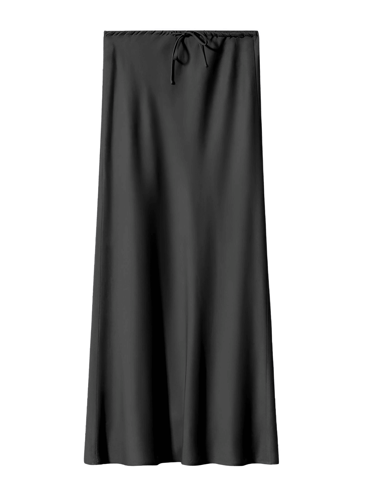 Trendy High Waist A Line Long Satin Skirts For Women -, Skirts, Drestiny, Australia, Brown, Chocolate, Grey, Black, Beige, Dark Green, Army Green, Navy Blue, Blue Grey, Wine Red, Champagne, FR, Grey, L, M, New Zealand, S, Skirts, United Kingdom, United States, XL, Drestiny, long satin skirt, satin maxi skirt, silk satin skirt, satin slip skirt maxi, black satin maxi skirt, www.shopdrestiny.com