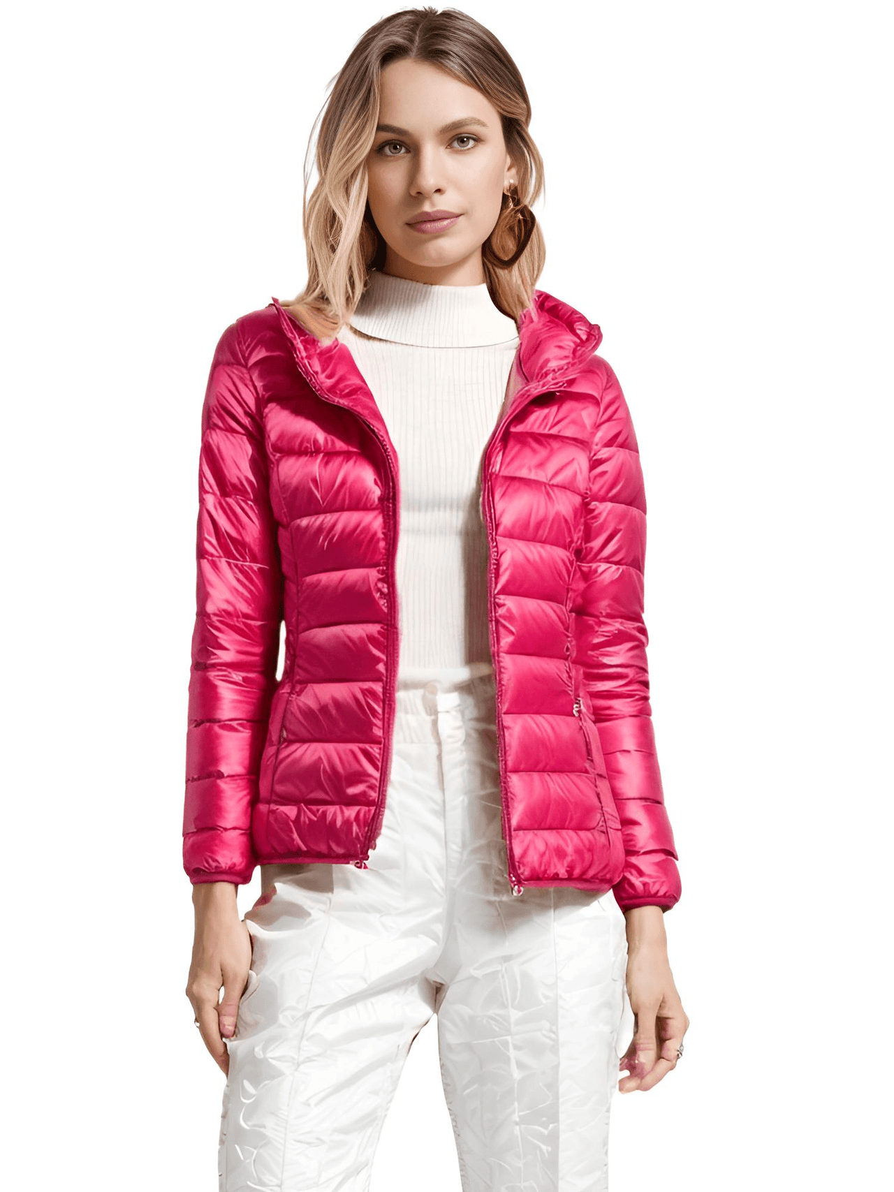 Ultra-Light Women's Thin Down Jacket, Drestiny, M, L, XL, 2XL, 3XL, United States, Australia, New Zealand, United Kingdom, Navy Blue, Khaki, Red, Sky Blue, Black, Wine Red, Pink, Deep Pink, shopdrestiny.com