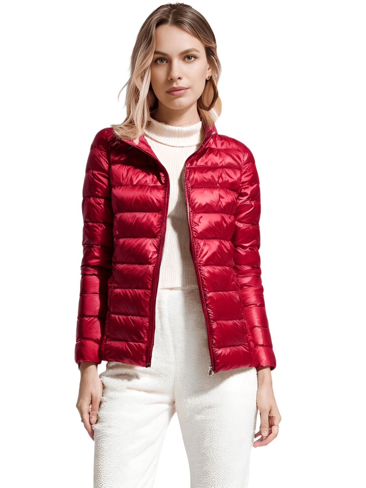 Ultra-Light Women's Thin Down Jacket, Drestiny, M, L, XL, 2XL, 3XL, United States, Australia, New Zealand, United Kingdom, Navy Blue, Khaki, Red, Sky Blue, Black, Wine Red, Pink, Deep Pink, shopdrestiny.com