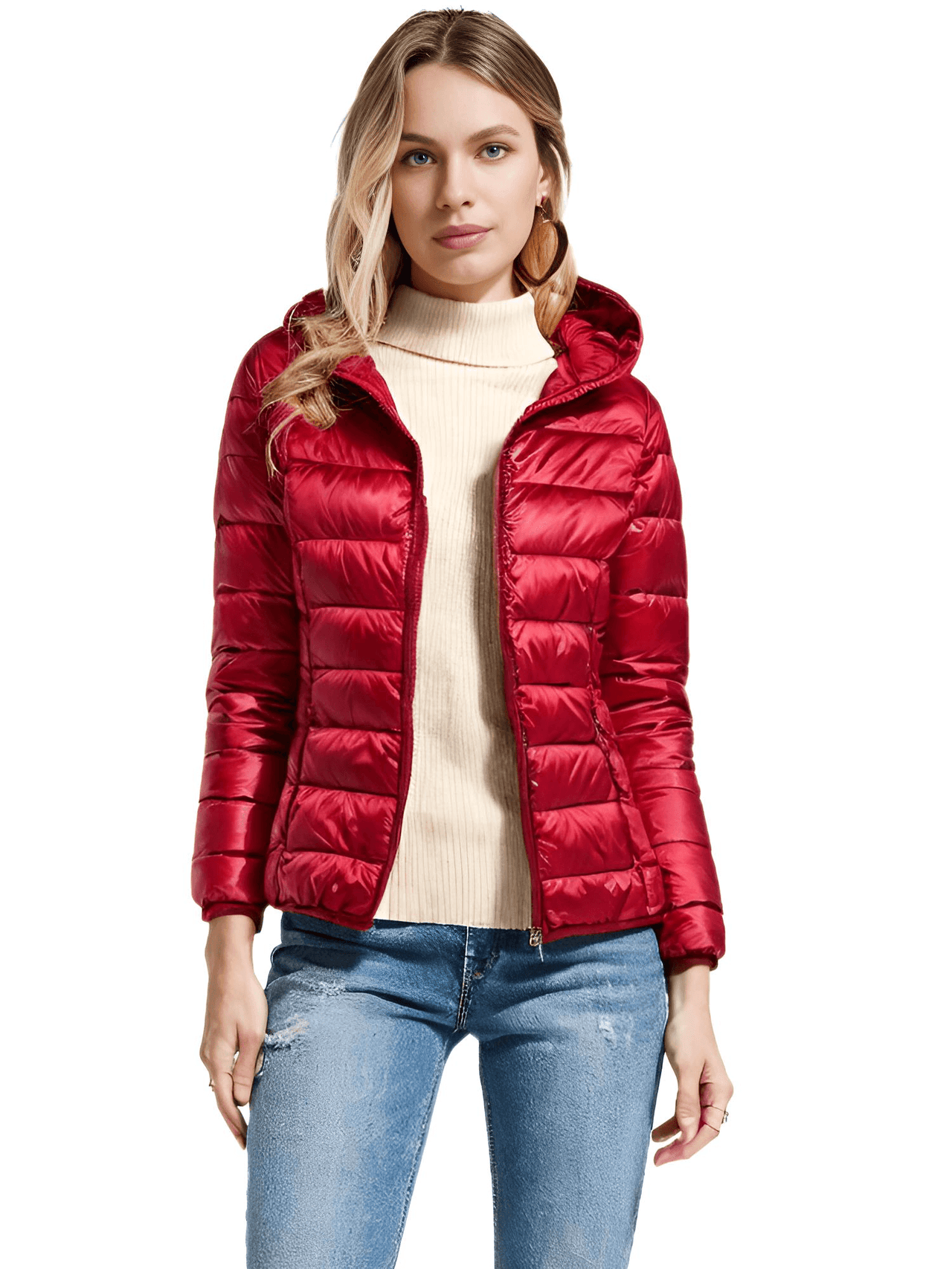 Ultra-Light Women's Thin Down Jacket, Drestiny, M, L, XL, 2XL, 3XL, United States, Australia, New Zealand, United Kingdom, Navy Blue, Khaki, Red, Sky Blue, Black, Wine Red, Pink, Deep Pink, shopdrestiny.com