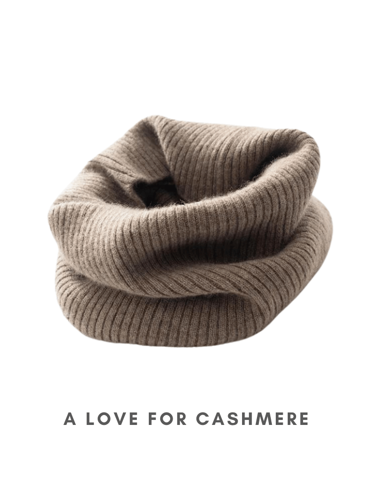 Unisex Winter Brown Cashmere Neck Warmer Scarves