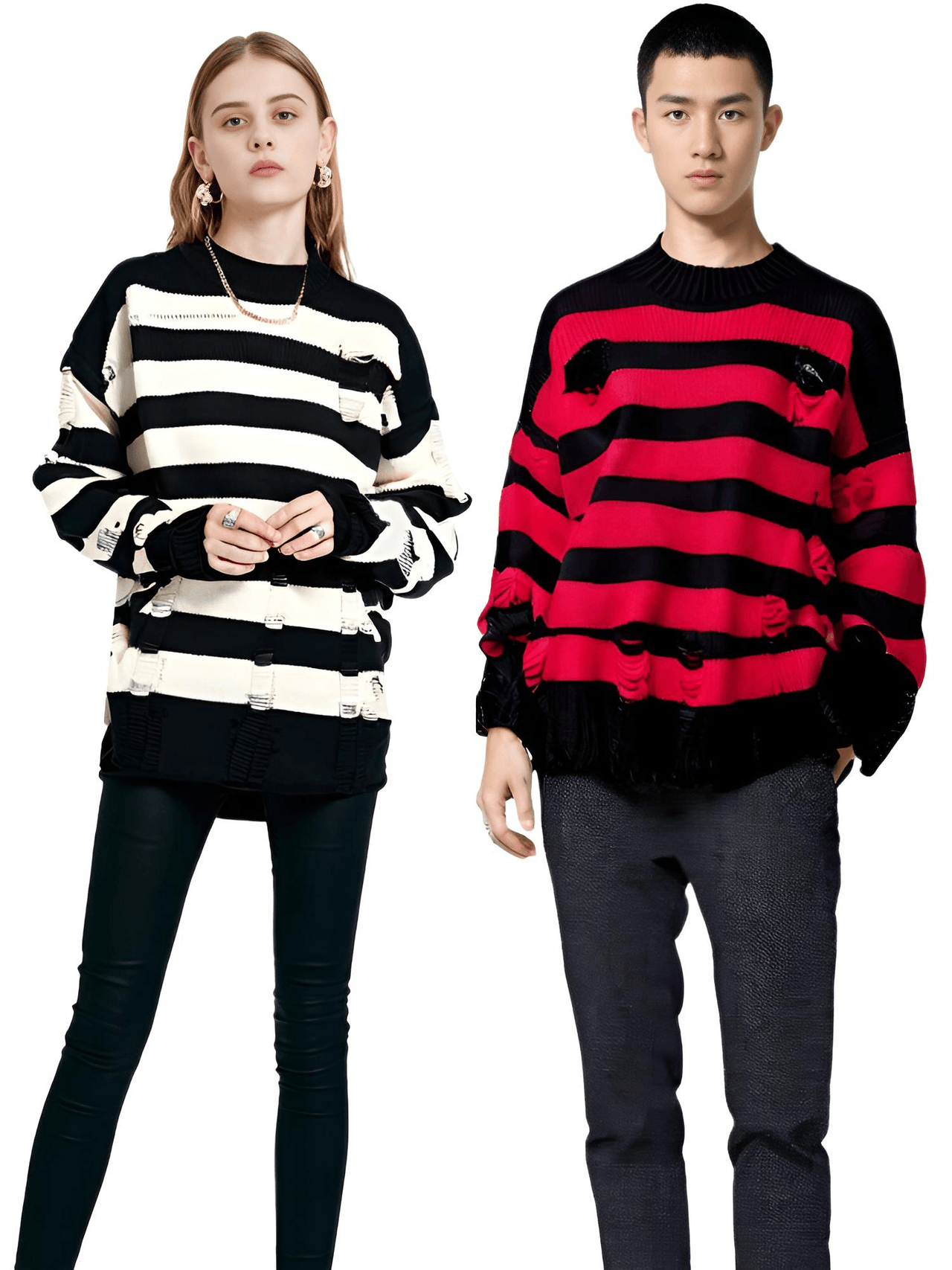 Unisex Oversized Punk Style Sweaters -, Sweaters , Drestiny , Australia, Black, DarkGreen, Green, L, Lime Green, M, New Zealand, Pullovers, Red, S, Sweaters, United Kingdom, United States, White, XL, XXL , Drestiny , www.shopdrestiny.com