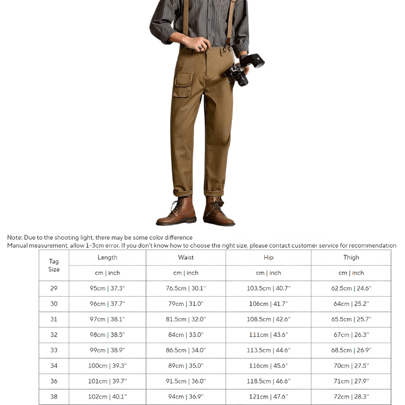 Loose Straight Leg Pants For Men With Suspenders -, Pants , Drestiny , 29, 30, 31, 32, 33, 34, 36, 38, Australia, Black, Casual Pants, Dress Pants, Khaki, New Zealand, Overalls, United Kingdom, United States , Drestiny , www.shopdrestiny.com