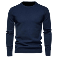 Thumbnail for O-Neck Pullover Sweater For Men -, Shirts & Tops , Drestiny , Australia, Black, Blue, Dark Green, FR, L, M, Navy, New Zealand, Pullovers, S, Sweaters, United Kingdom, United States, Wine Red, XL, XXL, Yellow , Drestiny , www.shopdrestiny.com