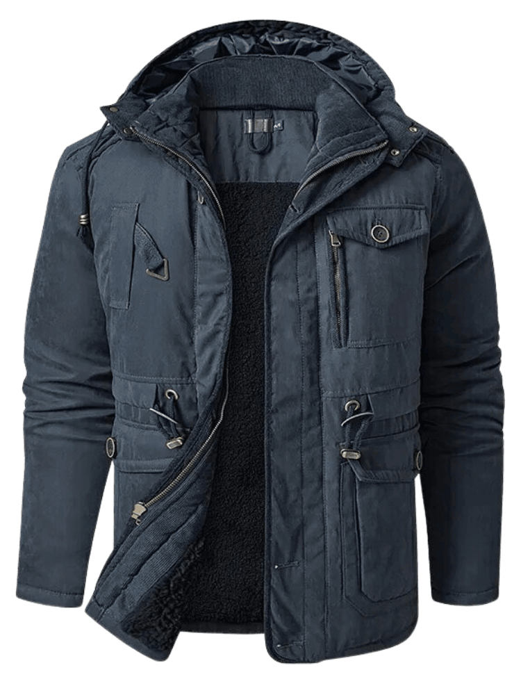 Dark Blue Winter Coats For Men