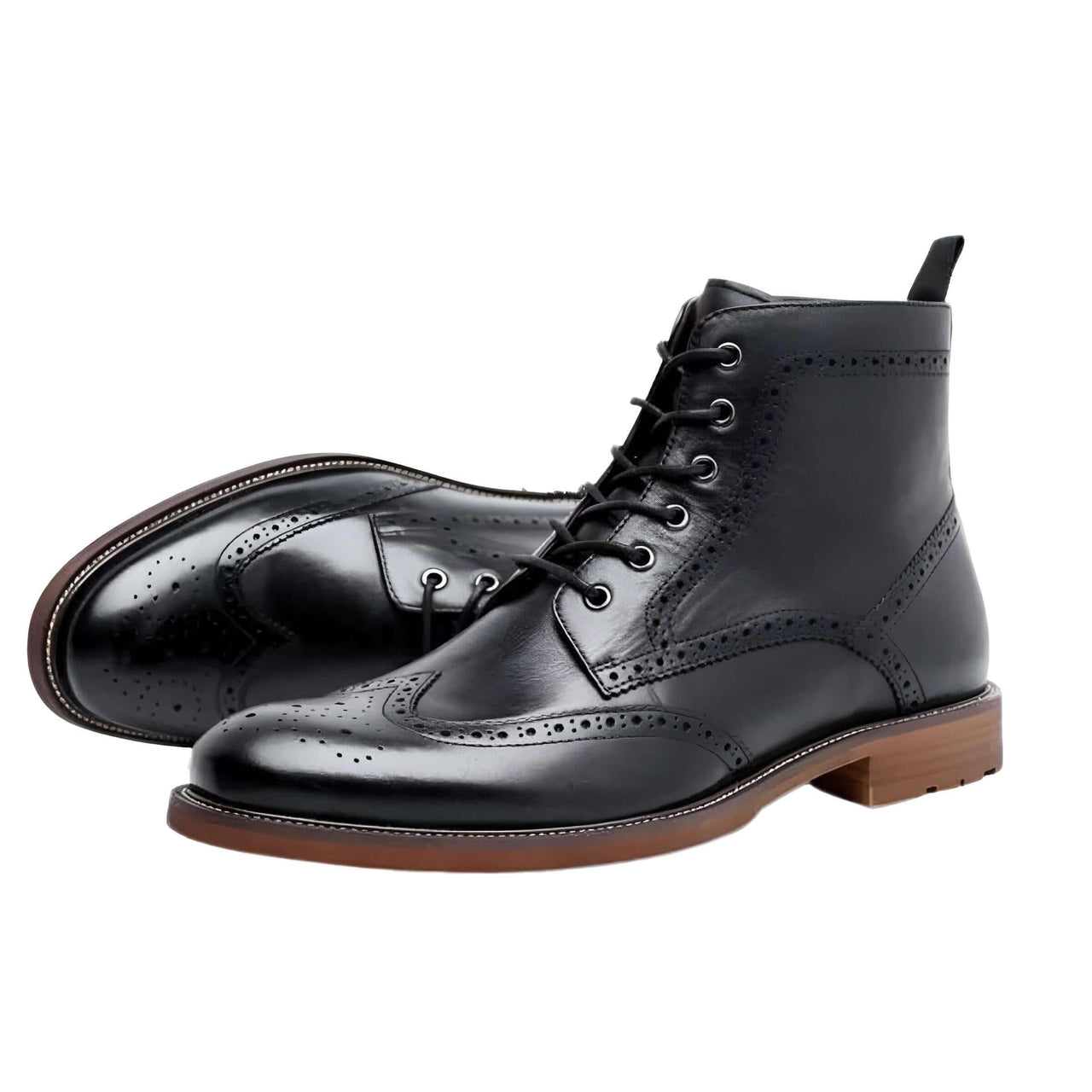 Vintage Brogue Genuine Leather Ankle Boots For Men -, Ankle Boots , Drestiny , 10, 10.5, 6, 6.5, 7, 7.5, 8, 9, 9.5, Ankle Boots, Australia, Black, Boots, Brown, Canada, FR, New Zealand, United Kingdom, United States , Drestiny , www.shopdrestiny.com