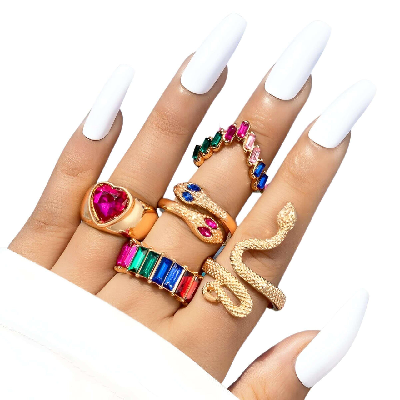 Trendy Ring Sets For Women -, Rings , Drestiny , Australia, Black, Blue, Canada, Dark Red, Deep Pink, Gender_Women, Gold, Green, Jewelry Sets, New Zealand, Pink, Red, Rings, Sets, Silver, United Kingdom, United States, White , Drestiny , www.shopdrestiny.com