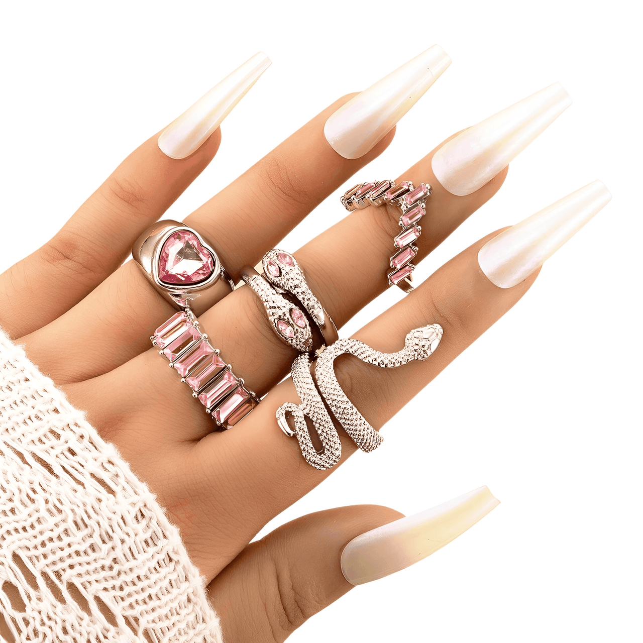 Trendy Ring Sets For Women -, Rings , Drestiny , Australia, Black, Blue, Canada, Dark Red, Deep Pink, Gender_Women, Gold, Green, Jewelry Sets, New Zealand, Pink, Red, Rings, Sets, Silver, United Kingdom, United States, White , Drestiny , www.shopdrestiny.com