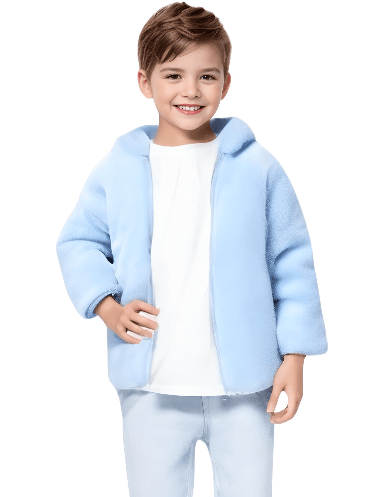 Warm Jacket For Kids -, Jackets , Drestiny , 12M, 18M, 2T, 3T, 4T, 5T, 6T, 7T, Blue Grey, Boys, Canada, FR, Girls, Jackets, Light Blue, Pink, Sky Blue, TD, United Kingdom, United States, Watermelon Red , Drestiny , www.shopdrestiny.com