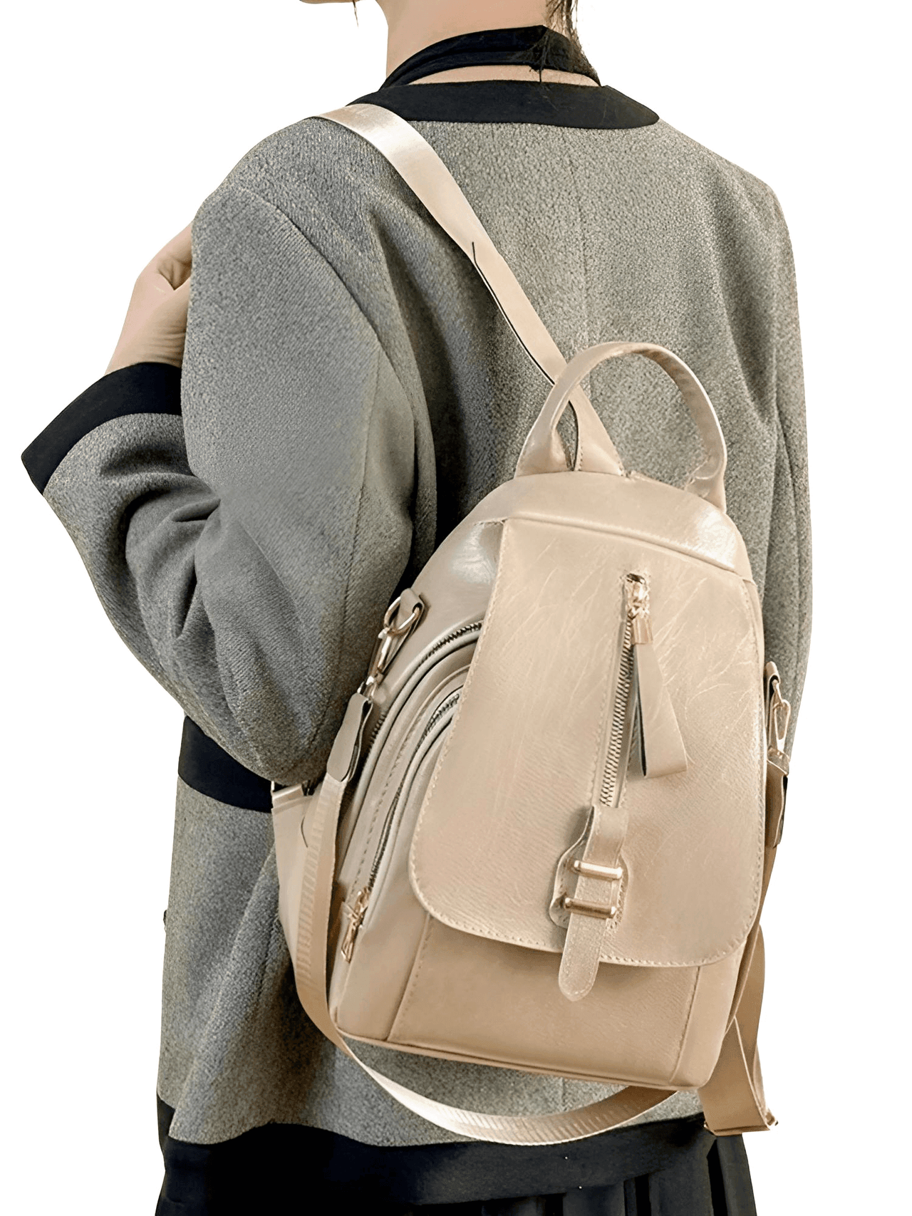 Waterproof Wear-Resistant High-Quality Leather Travel Backpack For Women -, Backpacks , Drestiny , Australia, Backpacks, Black, Brown, Canada, Khaki, New Zealand, United Kingdom, United States , Drestiny , www.shopdrestiny.com