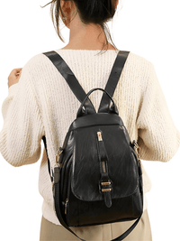 Thumbnail for Waterproof Wear-Resistant High-Quality Leather Travel Backpack For Women -, Backpacks , Drestiny , Australia, Backpacks, Black, Brown, Canada, Khaki, New Zealand, United Kingdom, United States , Drestiny , www.shopdrestiny.com