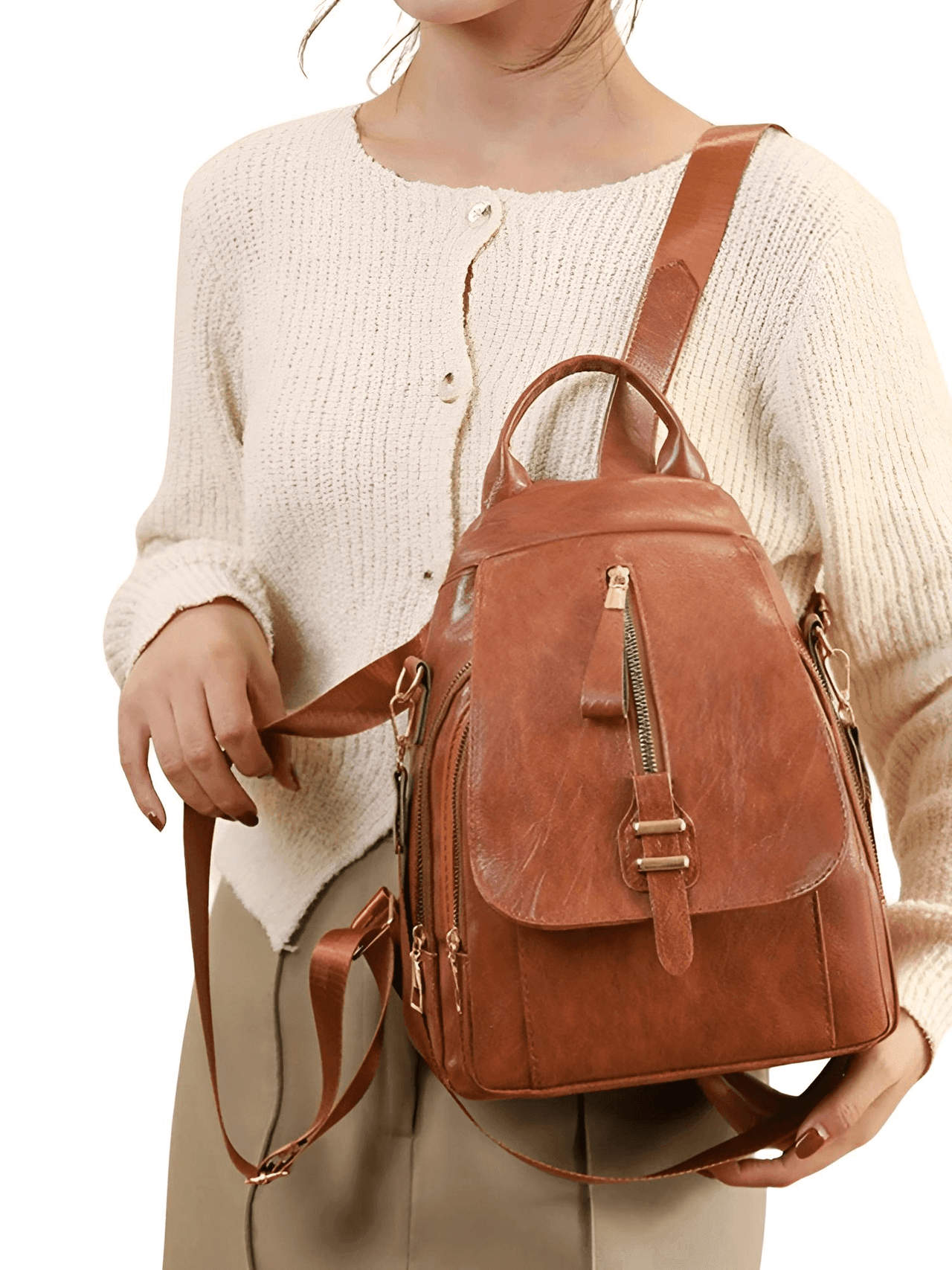 Waterproof Wear-Resistant High-Quality Leather Travel Backpack For Women -, Backpacks , Drestiny , Australia, Backpacks, Black, Brown, Canada, Khaki, New Zealand, United Kingdom, United States , Drestiny , www.shopdrestiny.com