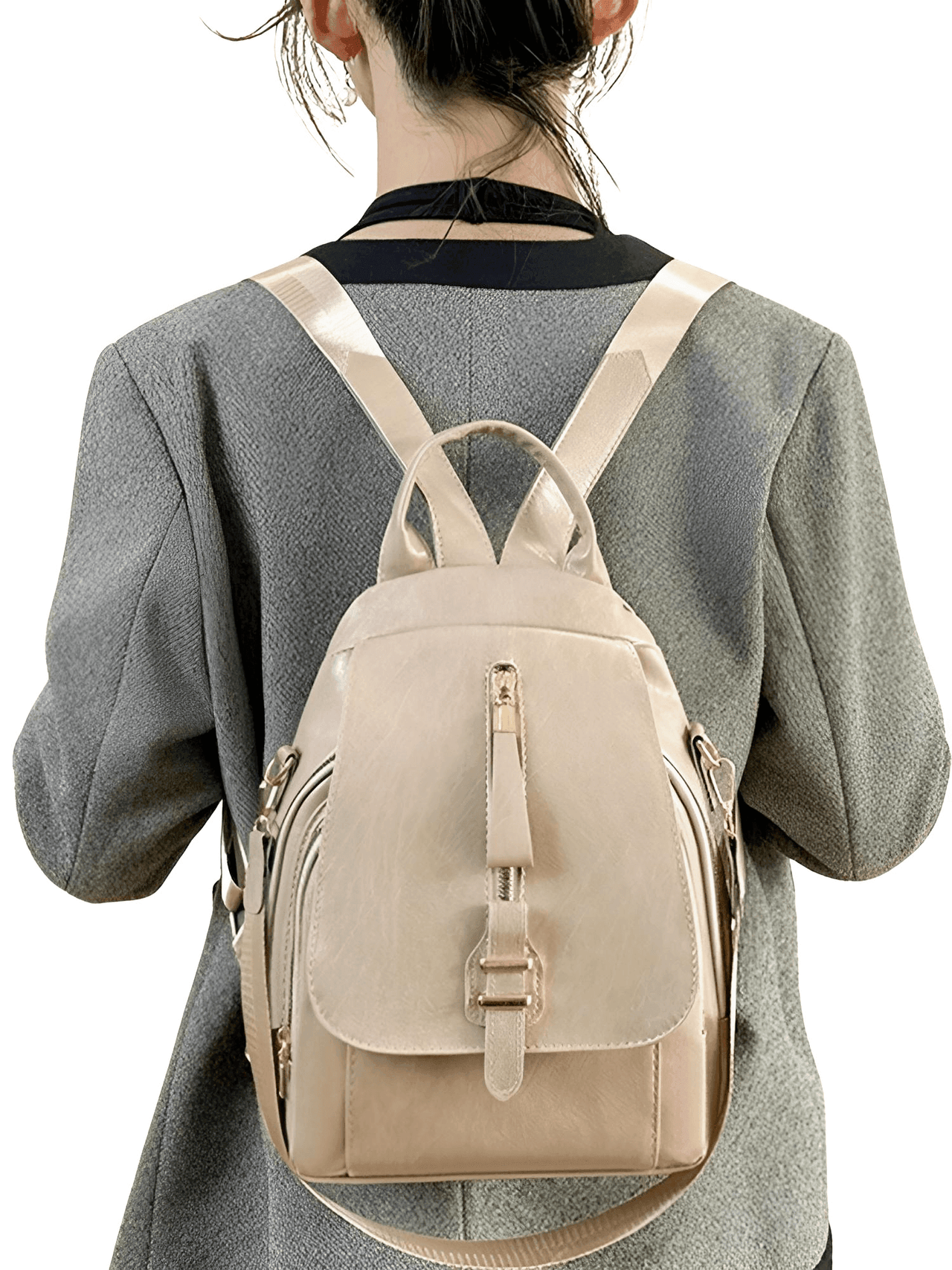 Waterproof Wear-Resistant High-Quality Leather Travel Backpack For Women -, Backpacks , Drestiny , Australia, Backpacks, Black, Brown, Canada, Khaki, New Zealand, United Kingdom, United States , Drestiny , www.shopdrestiny.com