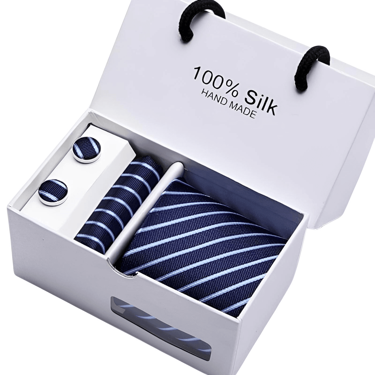 Wedding Silk Tie Handkerchief & Cuff Links Set -, Tie Sets , Drestiny , Australia, Beige, Black, Blue, Brown, Canada, Cufflinks, Dark Blue, Dark Brown, Dark Red, Gender_Men, Gold, Light Blue, Light Brown, Navy, New Zealand, Pink, Pocket Squares, Red, Royal Blue, Sets, Silver, Sky Blue, Ties, United Kingdom, United States, White, Wine Red , Drestiny , www.shopdrestiny.com